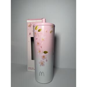 LockNLock X McDonald's Thailand 2026 SWEET PINK BLOSSOM BLISS 24oz Tumbler NEW